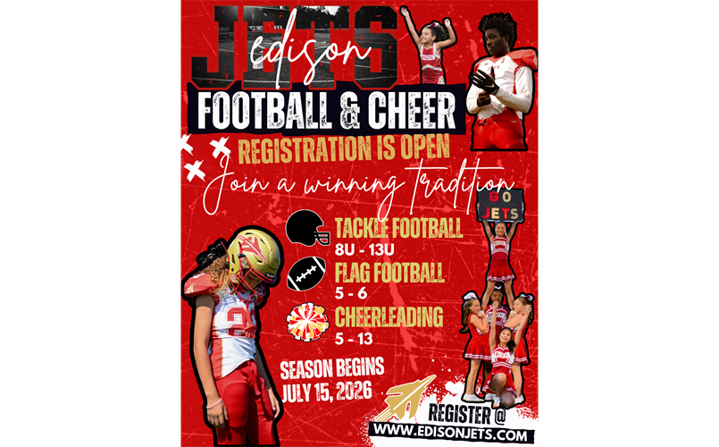 2026 Fall Football & Cheer Registration is OPEN!